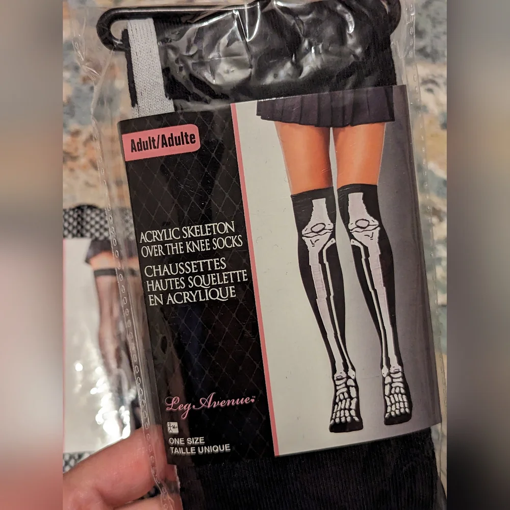 Women's Bundle Of Thigh high, Knee socks & Tights black fishnet bundle one size